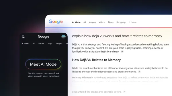 Google exibe diferentes fontes no Modo IA, dependendo do dispositivo e navegador
